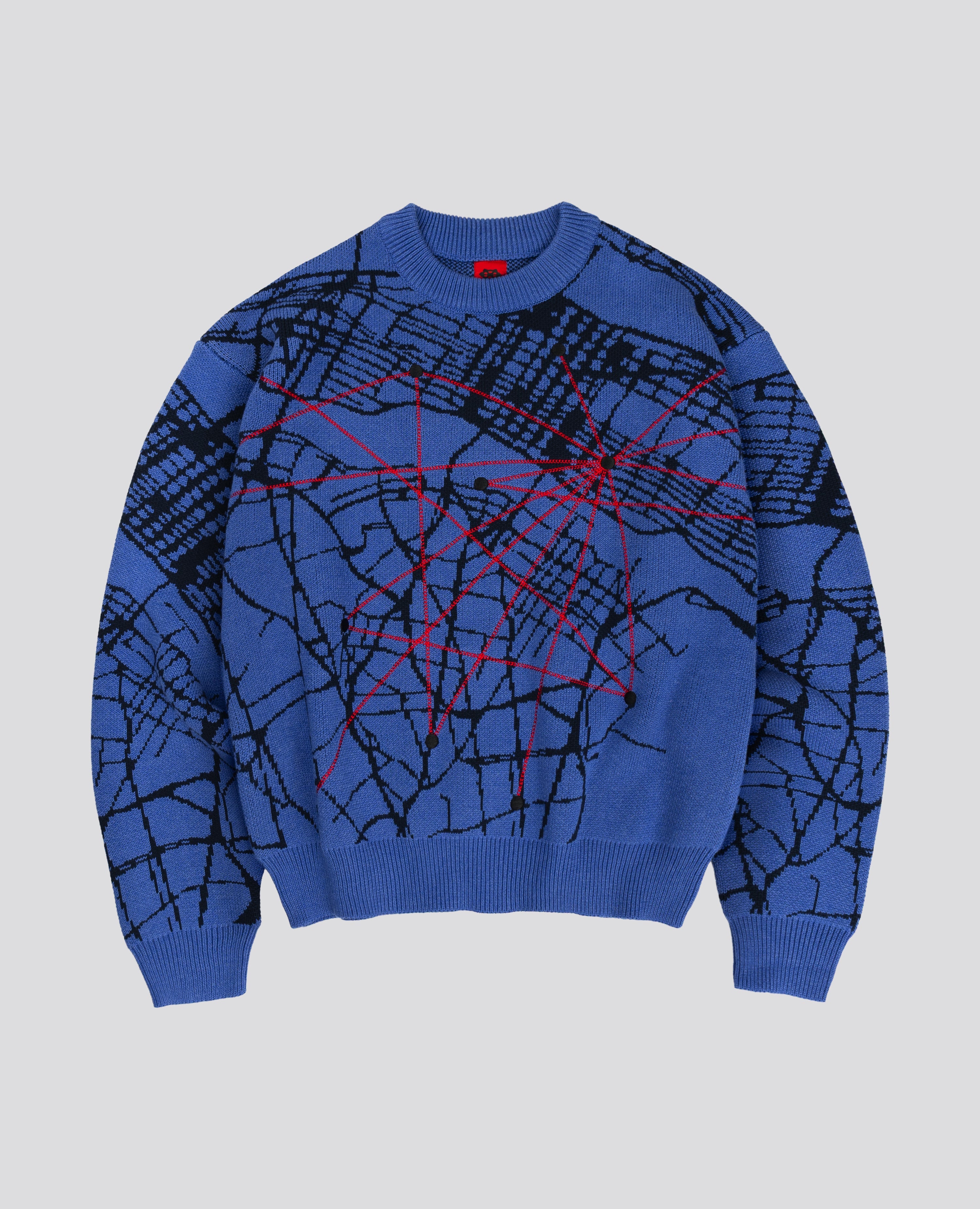 BLUE FILROUGE KNIT