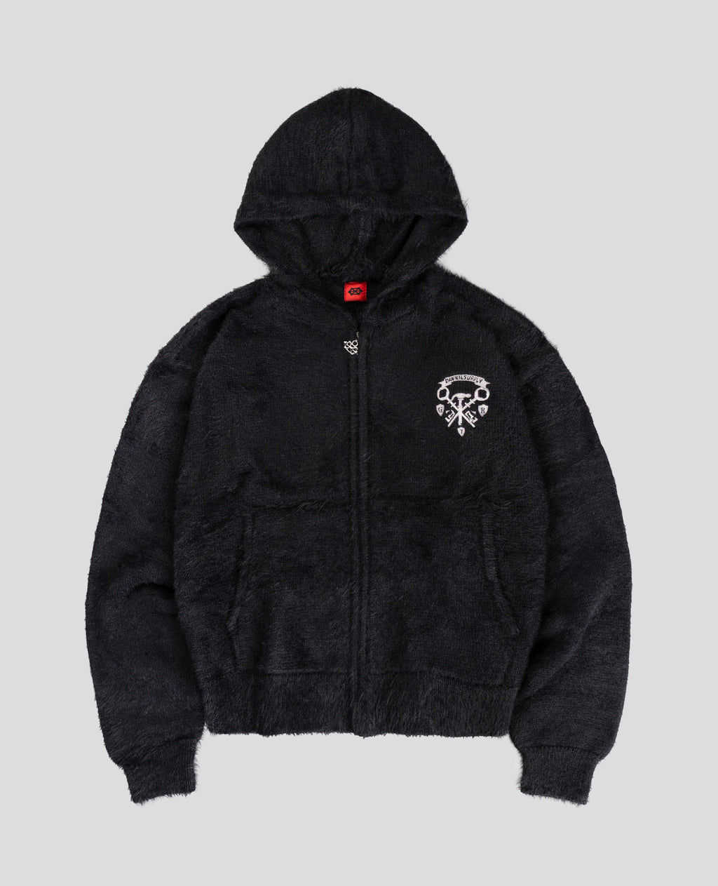 BLACK CLASSIC FUR ZIP