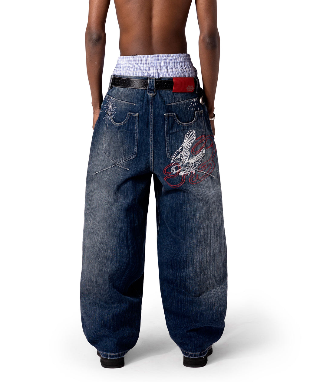 BLUE WILDLIFE LOOSE-FIT DENIM